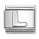 Nomination Composable Classic Link 330113/12 Letter L in 925 Silver